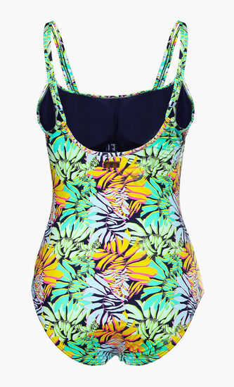 Round Neckline One Piece