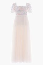 Versailles Ditsy Bodice Ankle Gown