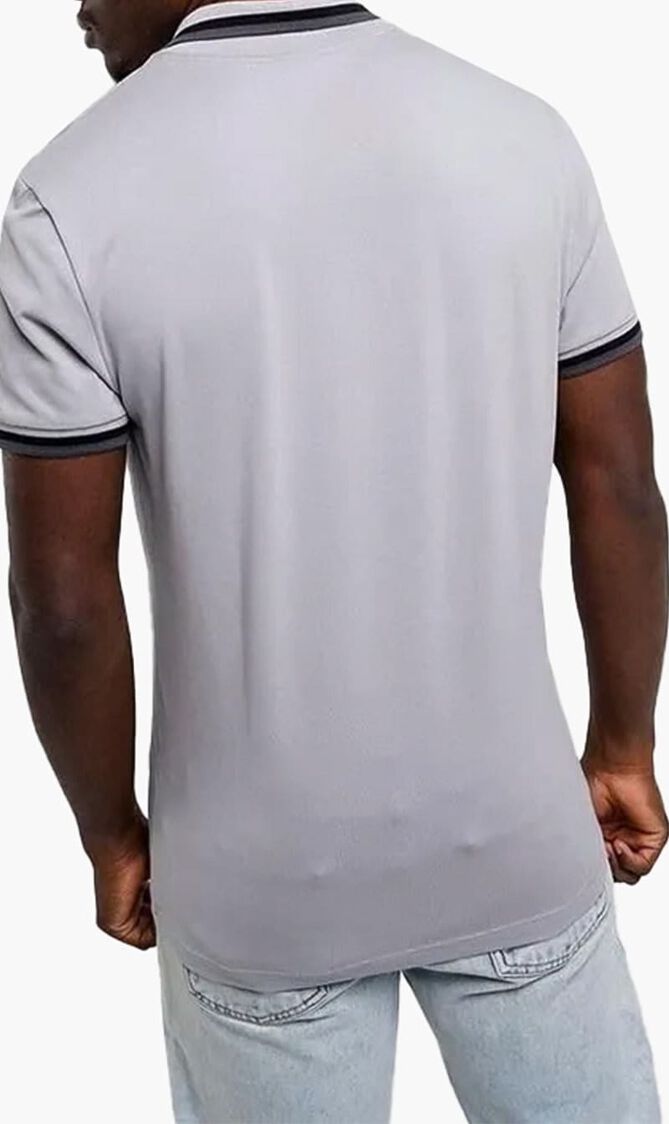 Ribbed Polo T-Shirt