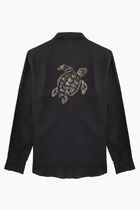 Sequin Turtle Linen Shirt Sequin Turtle Linen Shirt