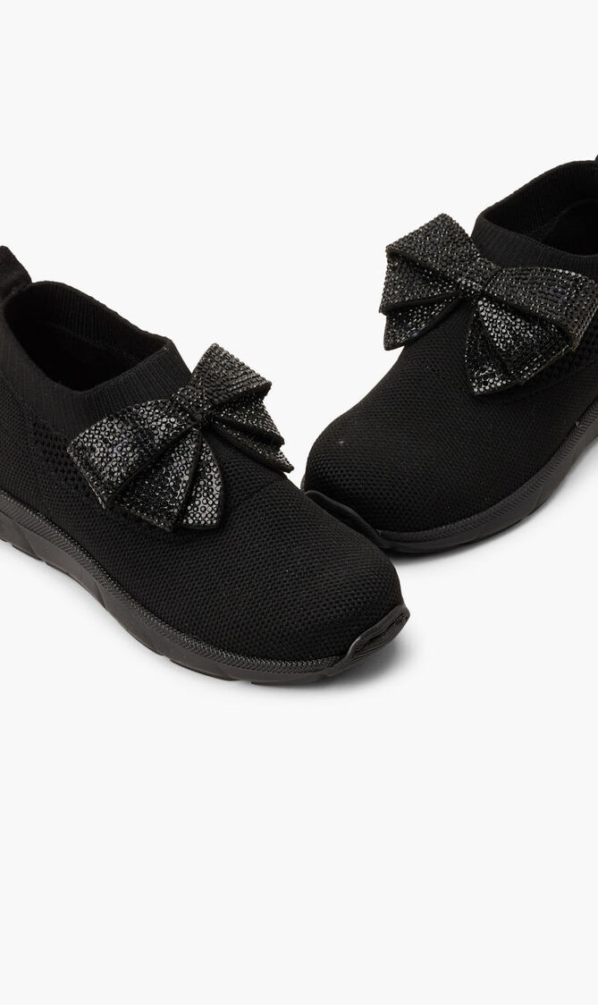 KNITTED SNEAKERS WITH RESTRAINT BOW KNITTED SNEAKERS WITH RESTRAINT BOW