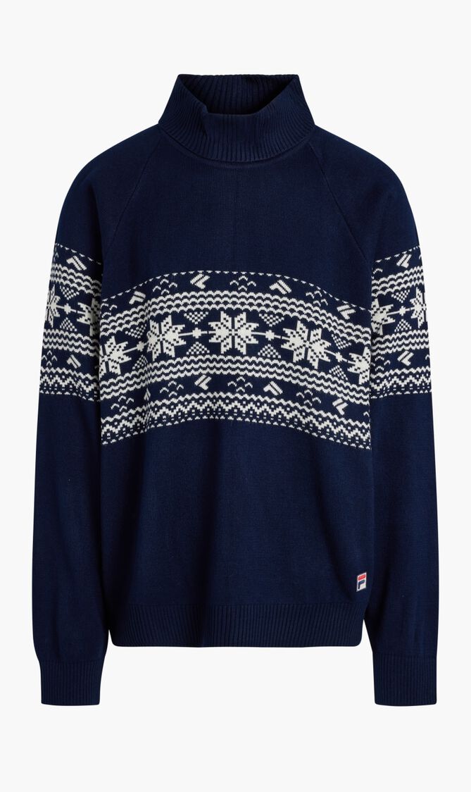 WATSON INTARSIA KNIT ROLLNECK
