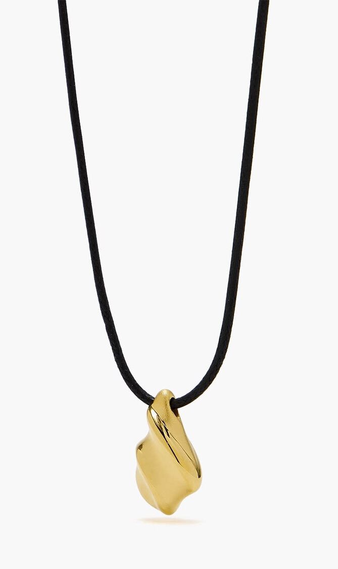 Savi Ridge Droplet Pendant Cord Necklace