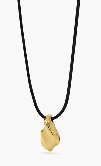 Savi Ridge Droplet Pendant Cord Necklace