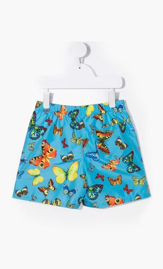 SWIM SHORTS NYLON GIADA BUTTERFLY + WRITTEN VERSACE