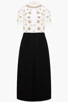Crystal Embellished Midi Dress