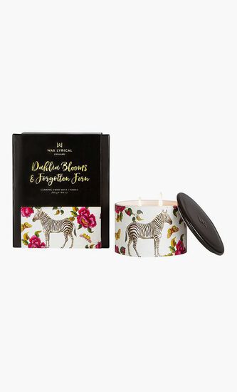STREET MYTHOLOGY WAX FILL LARGE DAHLIA BLOOM & FERN