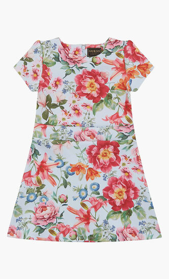 Floral Print Scuba Dress