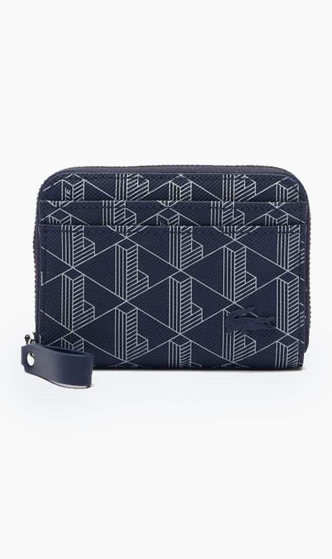 Daily Lifestyle Monogram Zipped Coin Purse