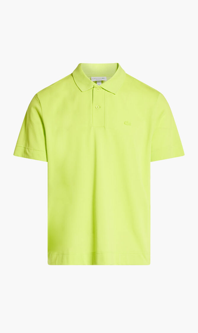 SHORT SLEEVED RIBBED COLLAR SHIRT