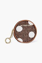 Small Polka Dot Signature Logo Coin Pouch