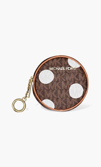 Small Polka Dot Signature Logo Coin Pouch