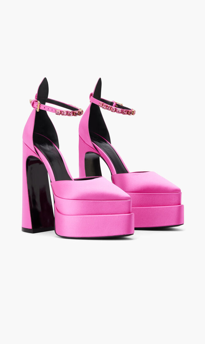 Platform Sandals Aevitas Mary Jane Pointed 160 Satin Crys