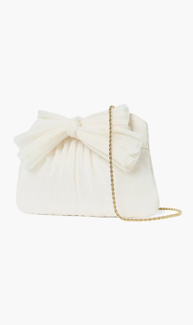 Rayne Pearl Bow Clutch