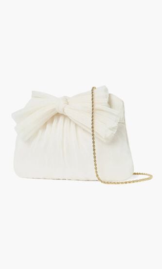 Rayne Pearl Bow Clutch