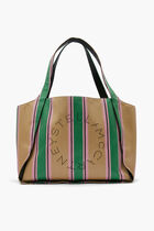 TOTE STRIPED RAFIA