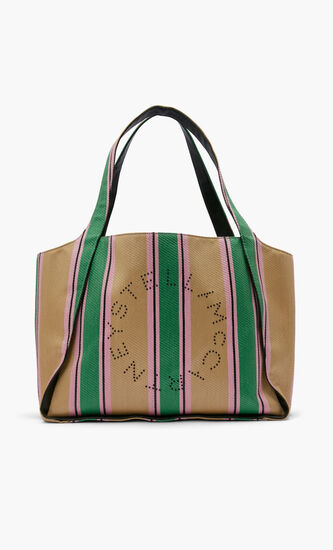 TOTE STRIPED RAFIA