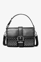 Colby Grommeted Leather Messenger Bag