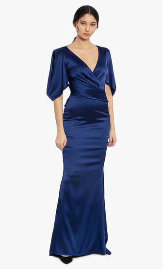 Socotra Flutter Sleeves Evening Dress