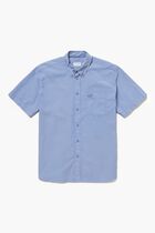 Natural Dye Cotton Poplin Button-Down Shirt