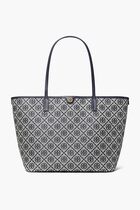 T MONOGRAM ZIP TOTE