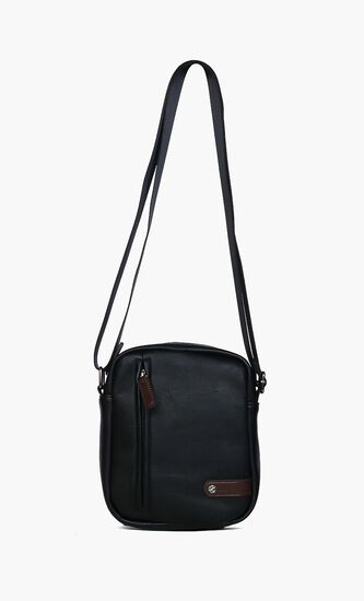 Zipper Leather Crossbody Bag