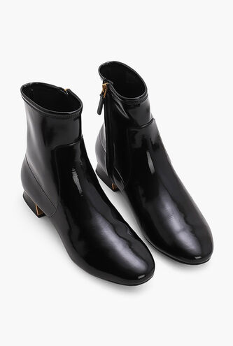 Gigi Stretch Patent Leather Boots