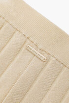 Metallic Ribbed Maxi Skirt