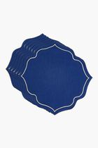 Arabesque Placemat White Set Of 6