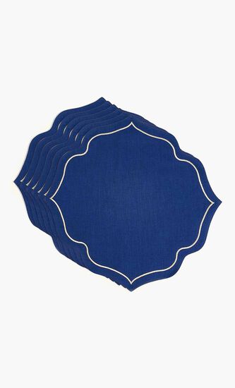 Arabesque Placemat White Set Of 6