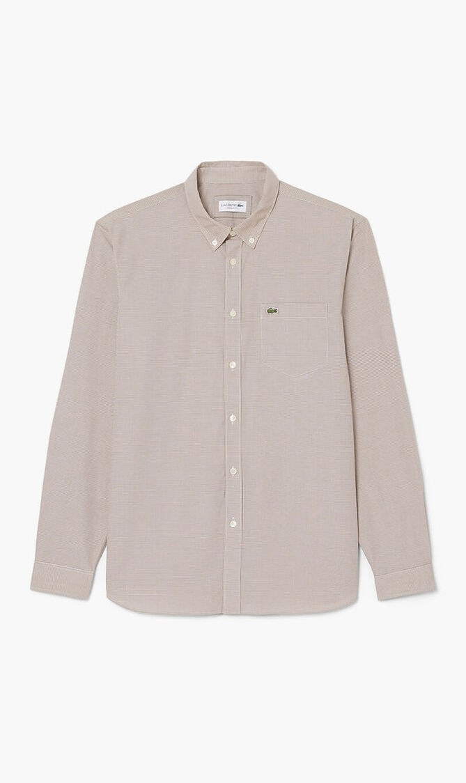 Regular Fit Gingham Poplin Shirt