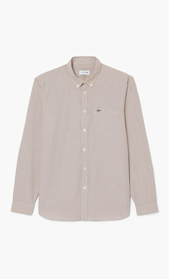 Regular Fit Gingham Poplin Shirt