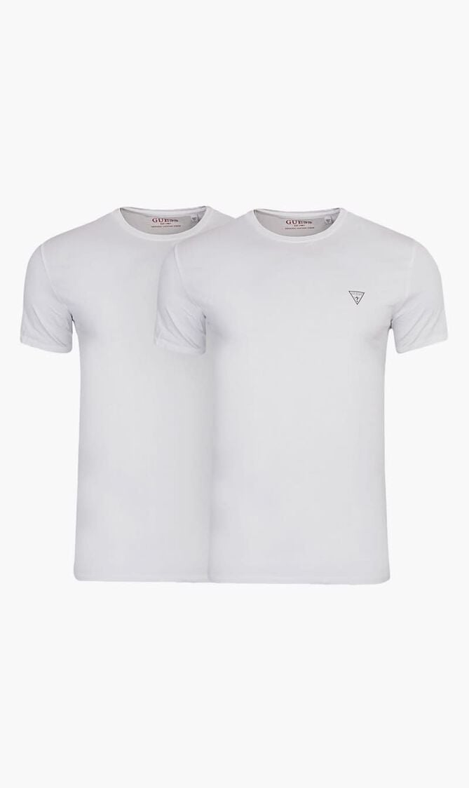 Pack of 2 White Crew Neck T-Shirt