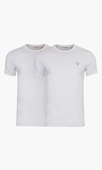 Pack of 2 White Crew Neck T-Shirt