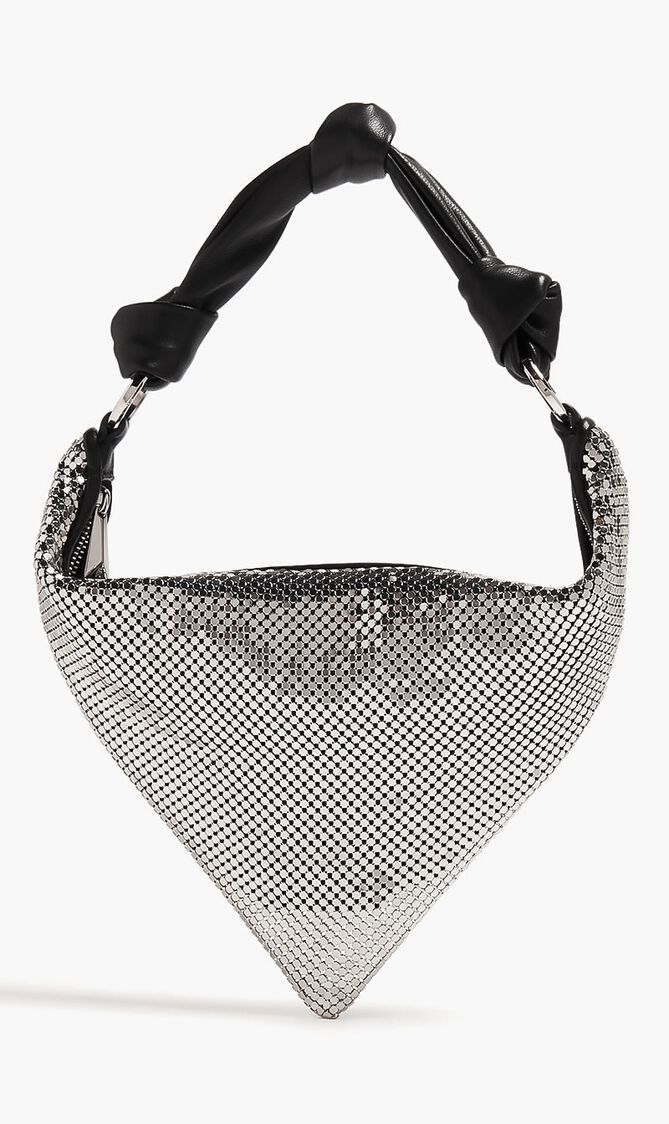 Mini Cameron Metal Mesh Metal Mesh Silver & Silver Hardware