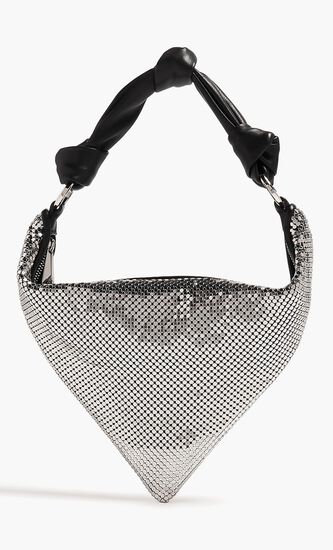 Mini Cameron Metal Mesh Metal Mesh Silver & Silver Hardware