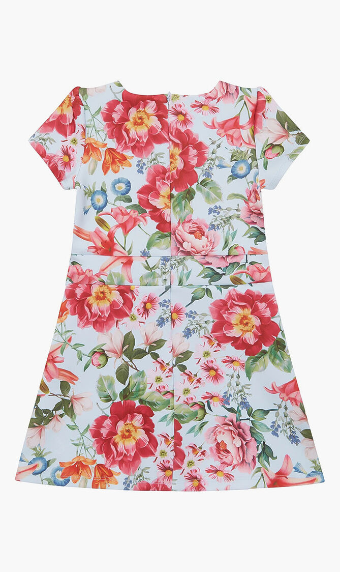 Floral Print Scuba Dress