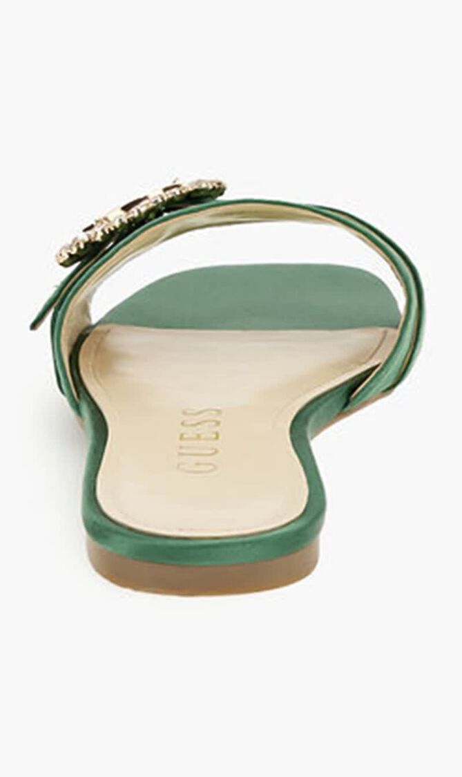 Ramadan Satin Buckle Flat Sandals