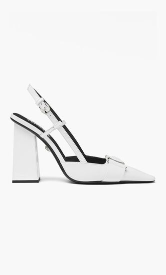 Medusa Buckle Slingbacks