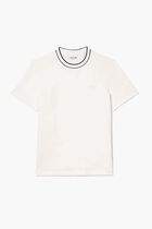 Stretch Pique Stripe Collar T-shirt