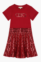 Logo Embellished Dress