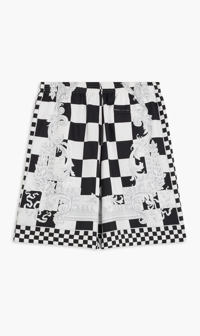 SHORTS CONTRASTO MEDUSA PRINT SILK TWILL SHORTS CONTRASTO MEDUSA PRINT SILK TWILL
