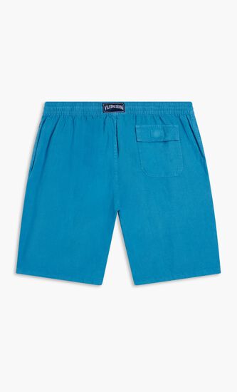 Solid Linen Bermuda