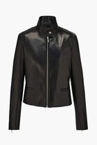 Biker Jacket with Vertical Zip Detail