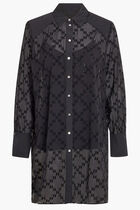 MONOGRAM GLITTER FLOCK TUNIC