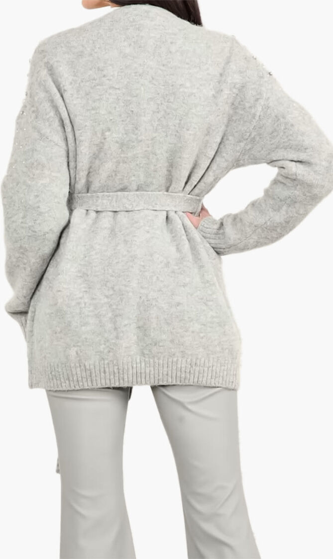 Sibilla Belted Embellished Cardigan