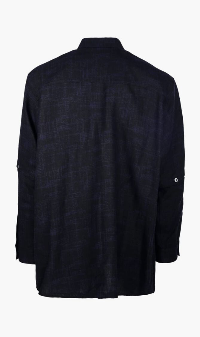 90SLOGO LINEN BUTT OVERSHIRT SALONE BLA