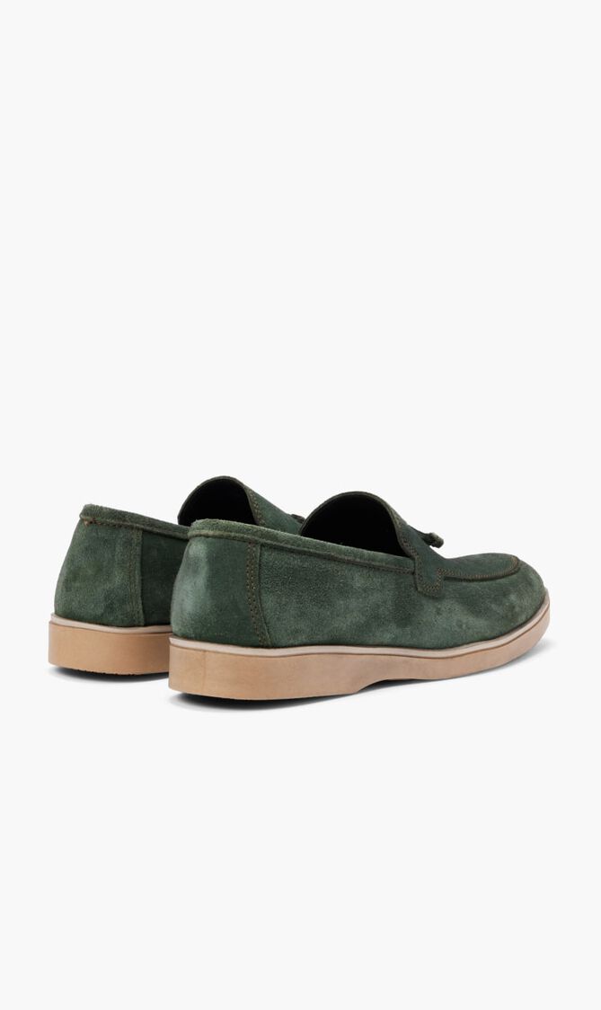 Suede Solid Loafers