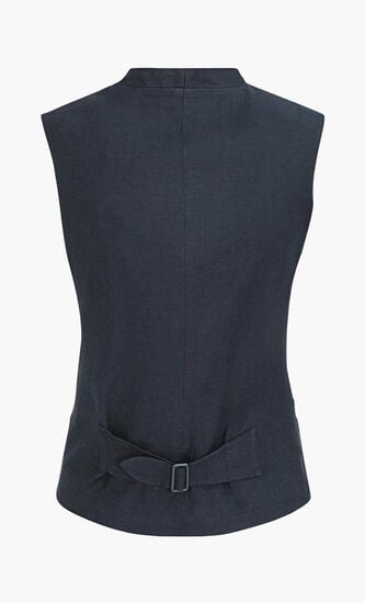 Linen Blend Vest