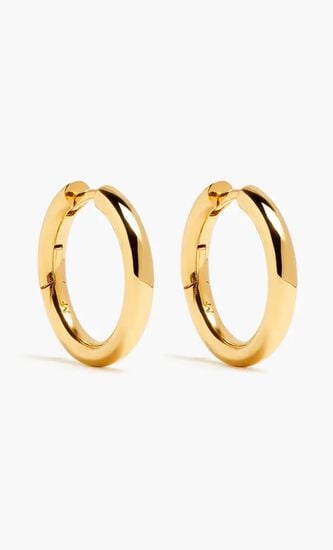 Classic Tunnel Medium Hoop Earrings